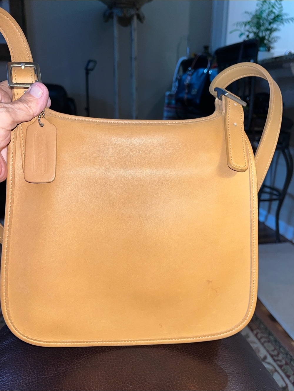 Coach Vintage 1999 Small Hippie Flap Leather Crossbody